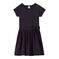 Meisjesjurk met stippen wit MARSHMALLOW/blauw BRUT/ MULTICO