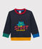 Sweatshirt van molton baby. blauw SMOKING