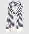 Echarpe rayée en coton Femme/Homme blanc MARSHMALLOW/bleu SMOKING