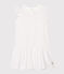 Bodyjurk met print babymeisje purper REAL/wit MARSHMALLOW