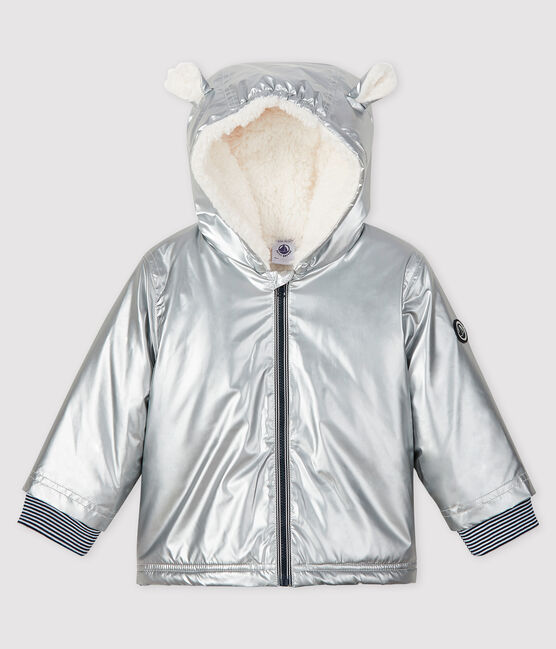 Warme regenjas baby meisje/jongen grijs ARGENT