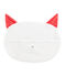 Range pyjama en bouclette éponge grattée extra chaude blanc MARSHMALLOW/rouge SIGNAL