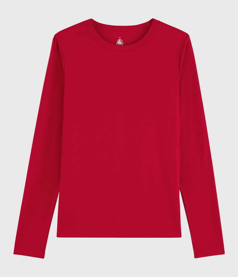 T-shirt coton Sea Island Femme rouge