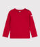 Pull enfant en laine et coton uni rouge POMPEI