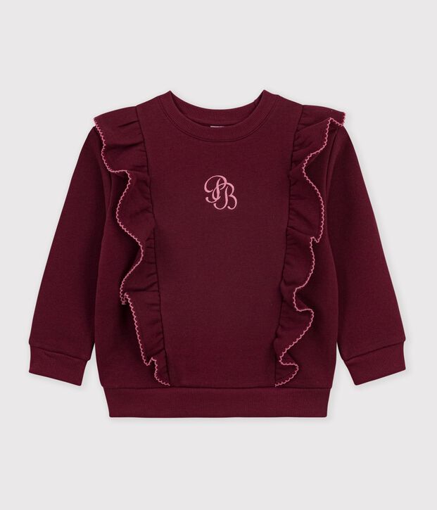Effen katoenen sweatshirt voor kinderen TRUFFE