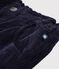 Pantalon enfant en velours bleu marine