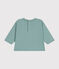Tee-shirt manches longues en jersey fin bébé vert PAUL