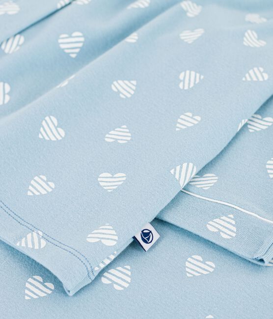 Pyjama boutonné femme en coton imprimé MIMI/ ECUME