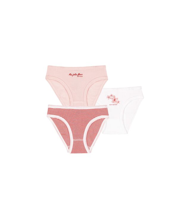 Lot de 3 culottes en coton multicouleur