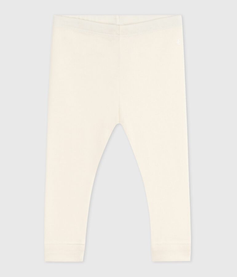 Legging b&eacute;b&eacute; en coton uni &eacute;cru