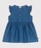 Mouwloze babyjurk van lichte spijkerstof blauw DENIM CLAIR