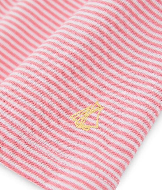 Gestreepte blouse baby meisje roze JOUE/wit ECUME