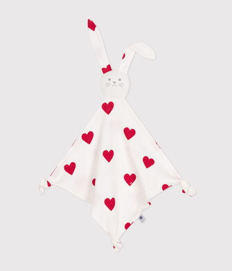 Doudou c&oelig;ur b&eacute;b&eacute; en coton