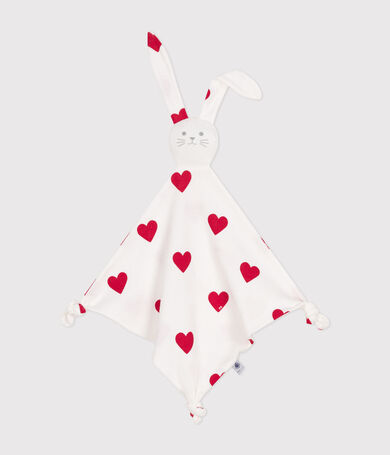 Doudou c&oelig;ur b&eacute;b&eacute; en coton