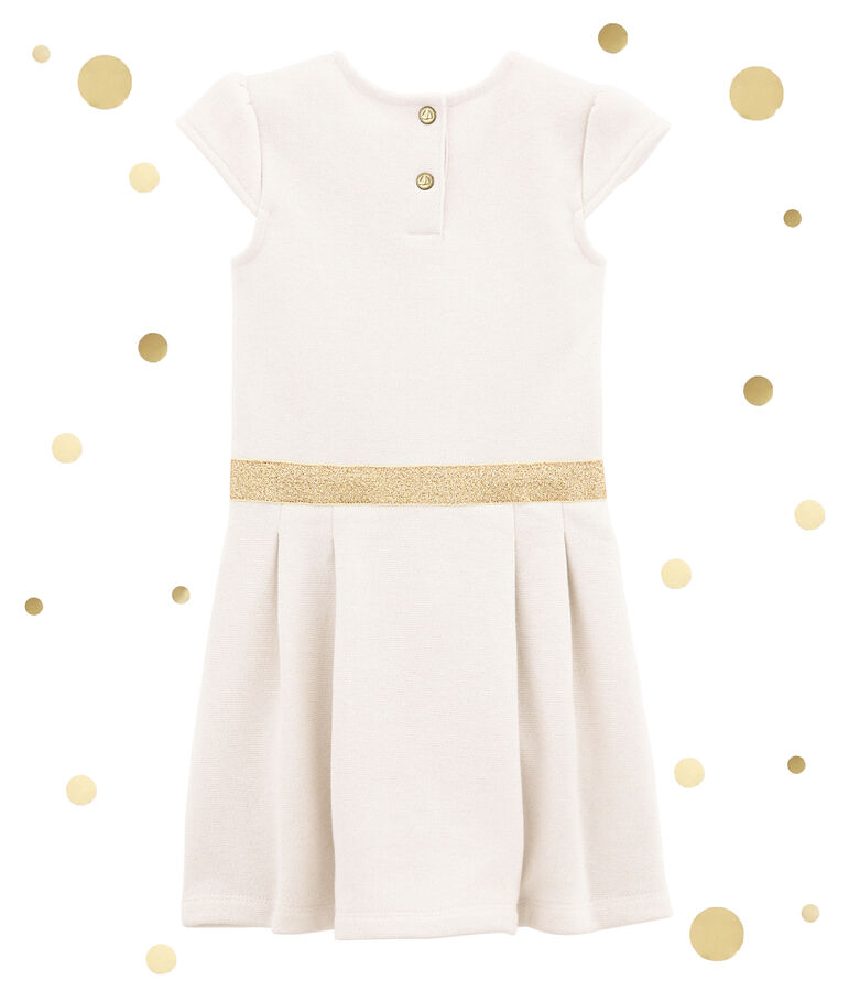 Robe en molleton blanc/jaune