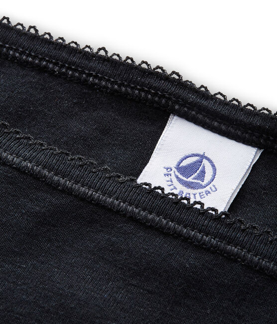 Culotte femme en coton noir NOIR