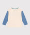 Jongens-T-shirt met lange mouwen van dunne jerseystof wit AVALANCHE/ MULTICO