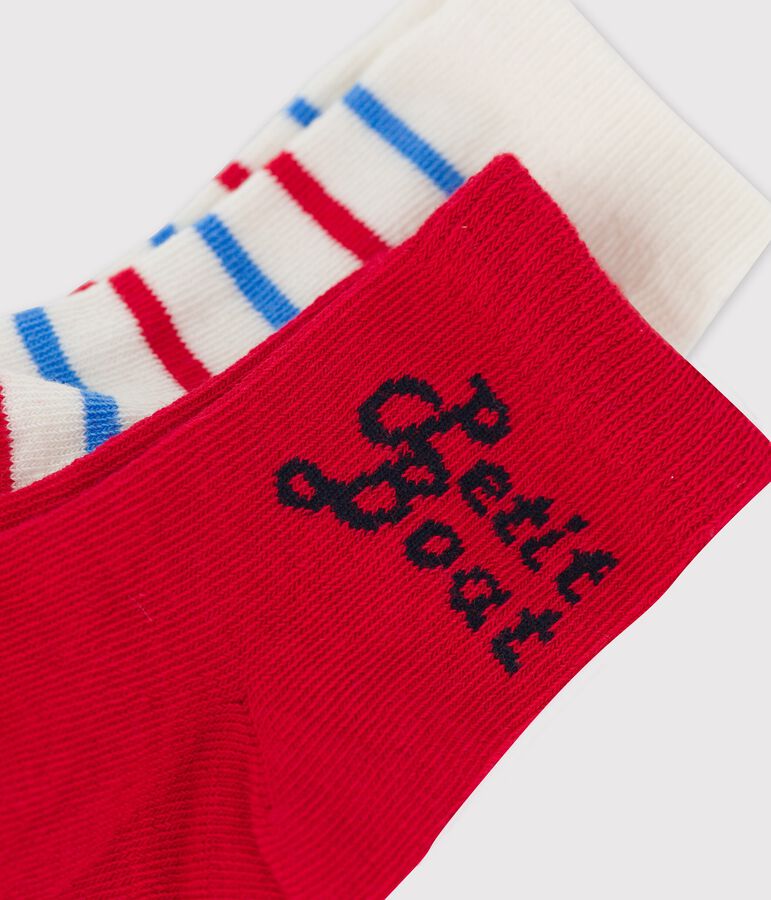 Lot de 2 paires de chaussettes b&eacute;b&eacute; multicouleur