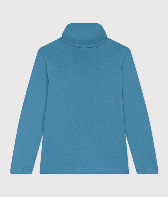 Sous-pull en coton enfant fille / garçon bleu POLOCHON