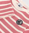 Marinière en coton épais bébé rose ROSEWOOD/ AVALANCHE