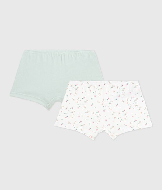 Lot de shorties enfant en coton imprimé fleurs variante 1