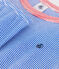 Pyjama enfant en coton à rayures bleu PERSE/blanc MARSHMALLOW