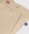 Bermuda short enfant en coton uni beige SANDER