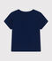 Tee-shirt manches courtes en jersey flammé bébé bleu MEDIEVAL