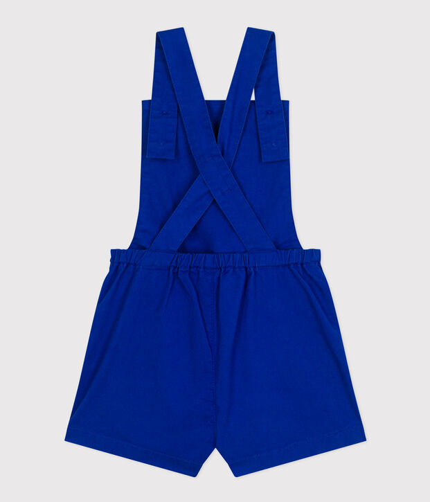 Korte salopette voor meisjes blauw