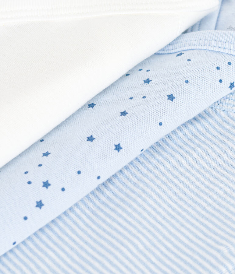 Lot de bodies crois&eacute;s manches longues en coton imprim&eacute; b&eacute;b&eacute; multicouleur