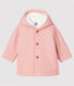 Manteau bébé fille en drap de laine