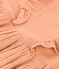 Effen katoenen meisjesjurk met korte mouwen roze SIENNA