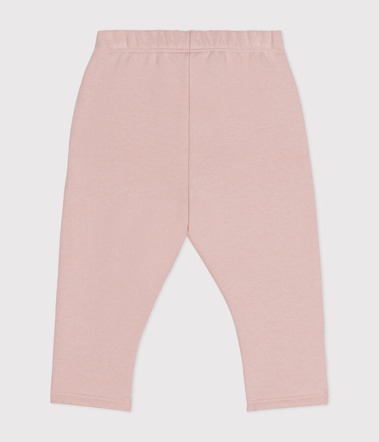 Broek in fkeece voor baby's roze