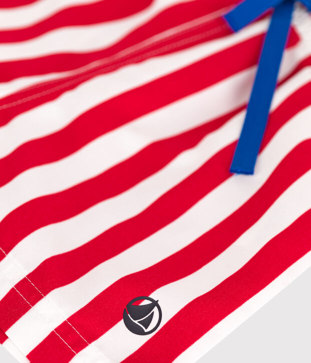 Short de bain b&eacute;b&eacute;, imprim&eacute; ray&eacute; rouge/rouge