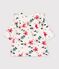 Robe b&eacute;b&eacute; en coton manches longues imprim&eacute;e &agrave; fleurs &eacute;cru/multicouleur