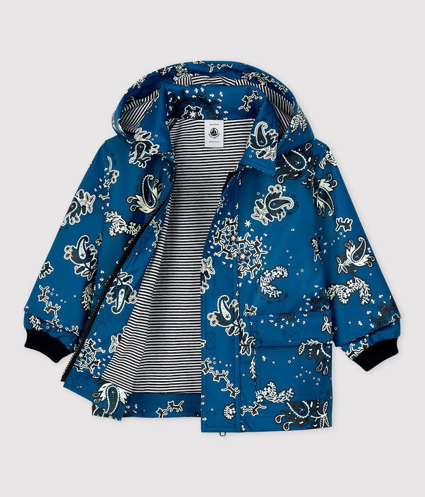ICONISCHE OLIEJAS VAN GERECYCLEDE STOF VOOR BABY'S blauw/multicouleur