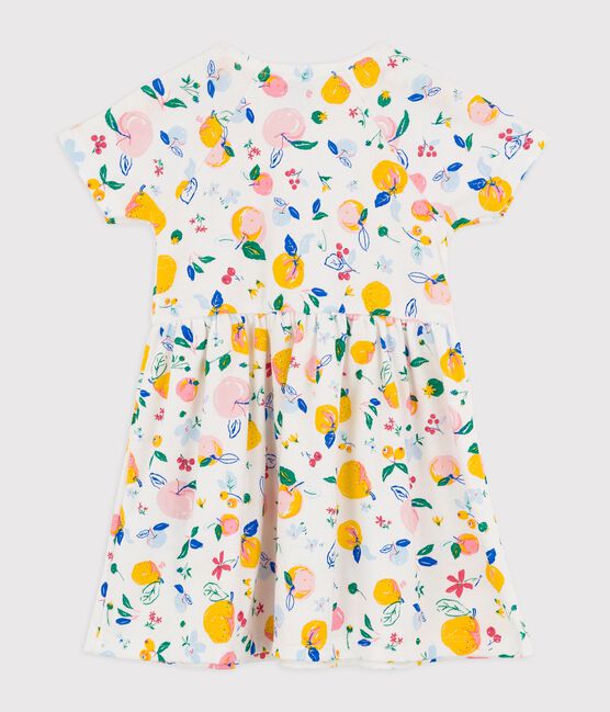 Katoenen babyjurk  wit MARSHMALLOW/wit MULTICO