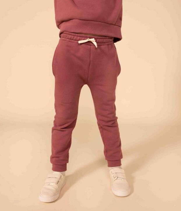 Fleece joggingbroek voor meisjes bruin