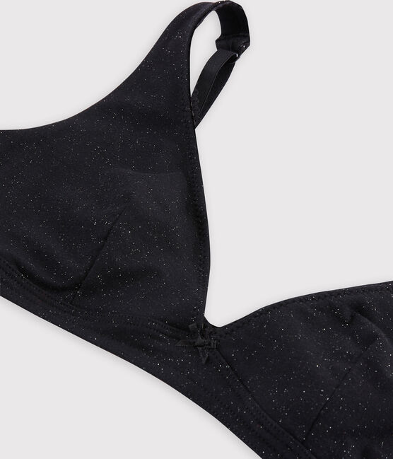 Soutien - gorge brillant Femme noir NOIR/ ARGENT