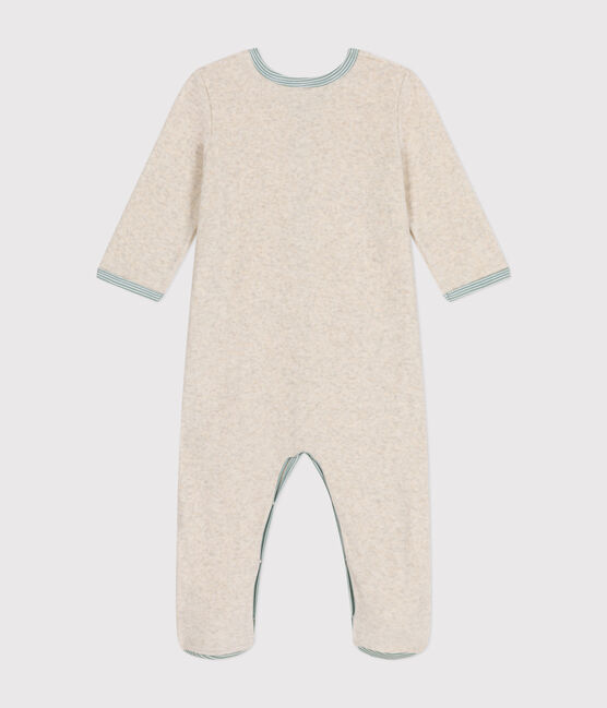 Babypyjama van velours beige MONTELIMAR CHINE