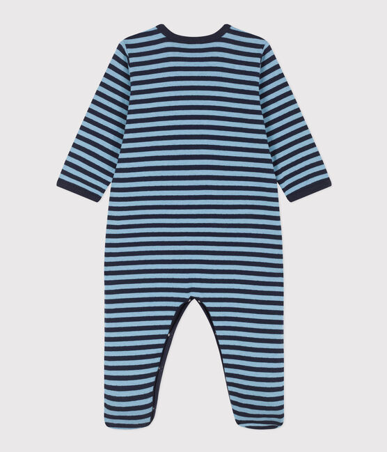 Gestreepte babypyjama in tubic SMOKING/ AZUL