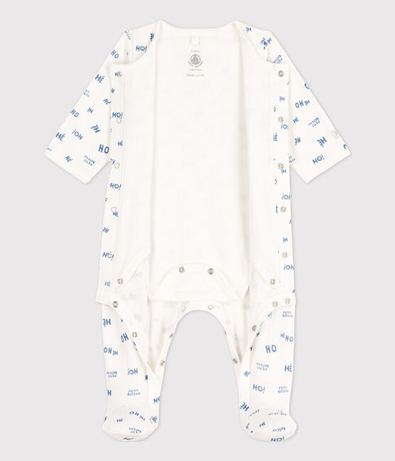 Bodyjama Heho bébé en tubique blanc MARSHMALLOW/ CREPUSCULE