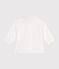 Chemise bébé en coton unie blanc ECUME