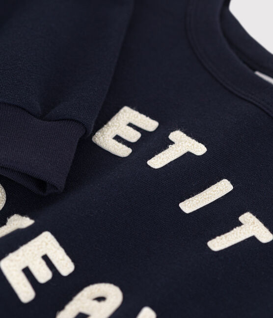 Sweater in fleece voor kinderen blauw SMOKING