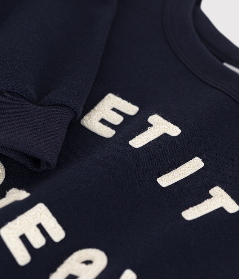 Sweatshirt en molleton enfant bleu