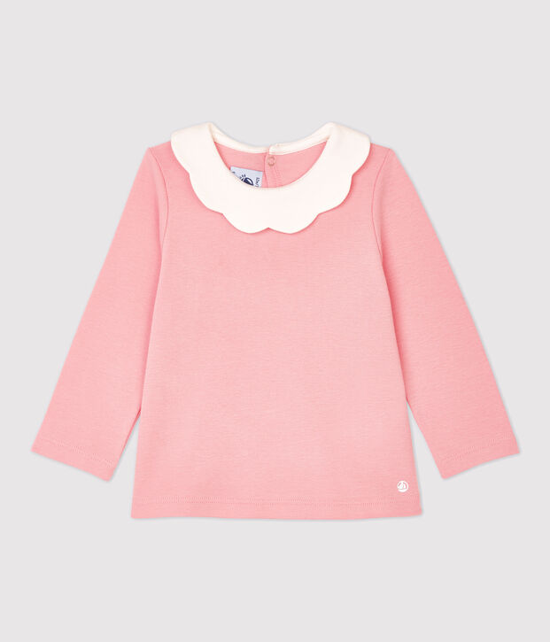 Katoenen blouse baby. roze