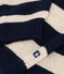 Pull en tricot de laine et coton enfant garçon bleu SMOKING/ AVALANCHE