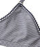 Soutien gorge femme effet seconde peau rayé milleraies bleu ABYSSE/blanc LAIT