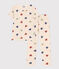 Pyjama en coton imprimé motif cœur enfant blanc AVALANCHE/ MULTICO