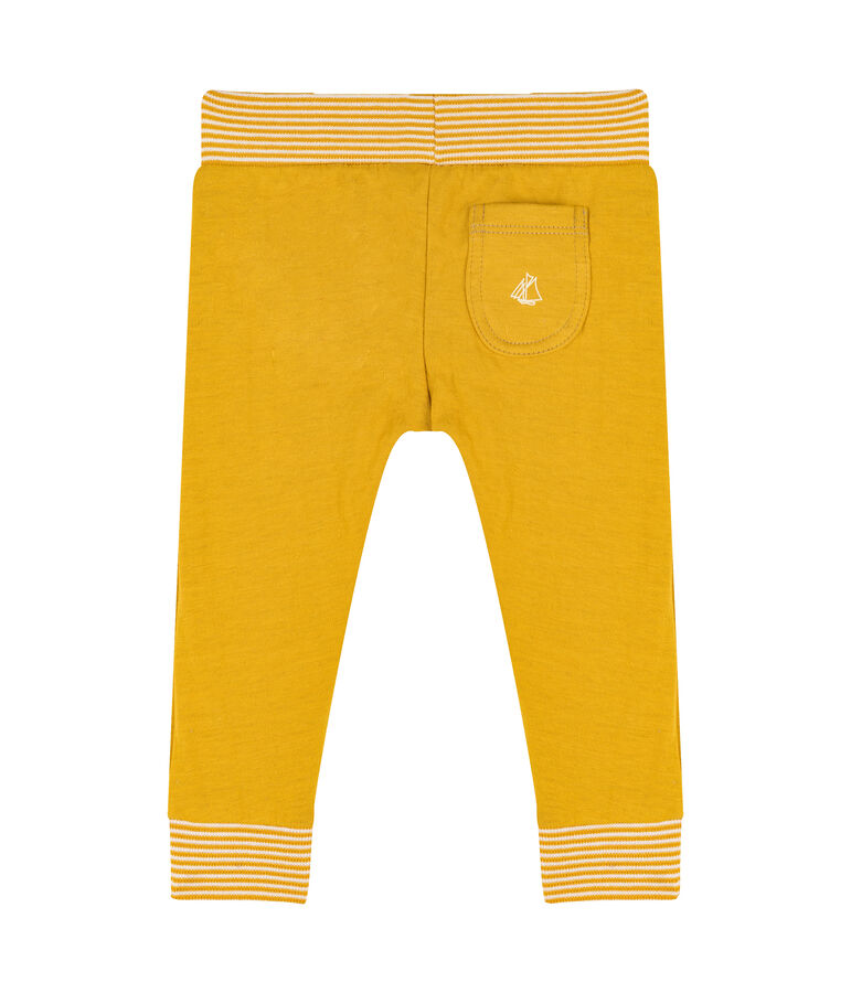 Pantalon b&eacute;b&eacute; en tubique jaune BOUDOR CN